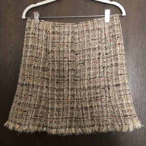 Avenue Montaigne Paris tweed boucle skirt size 1